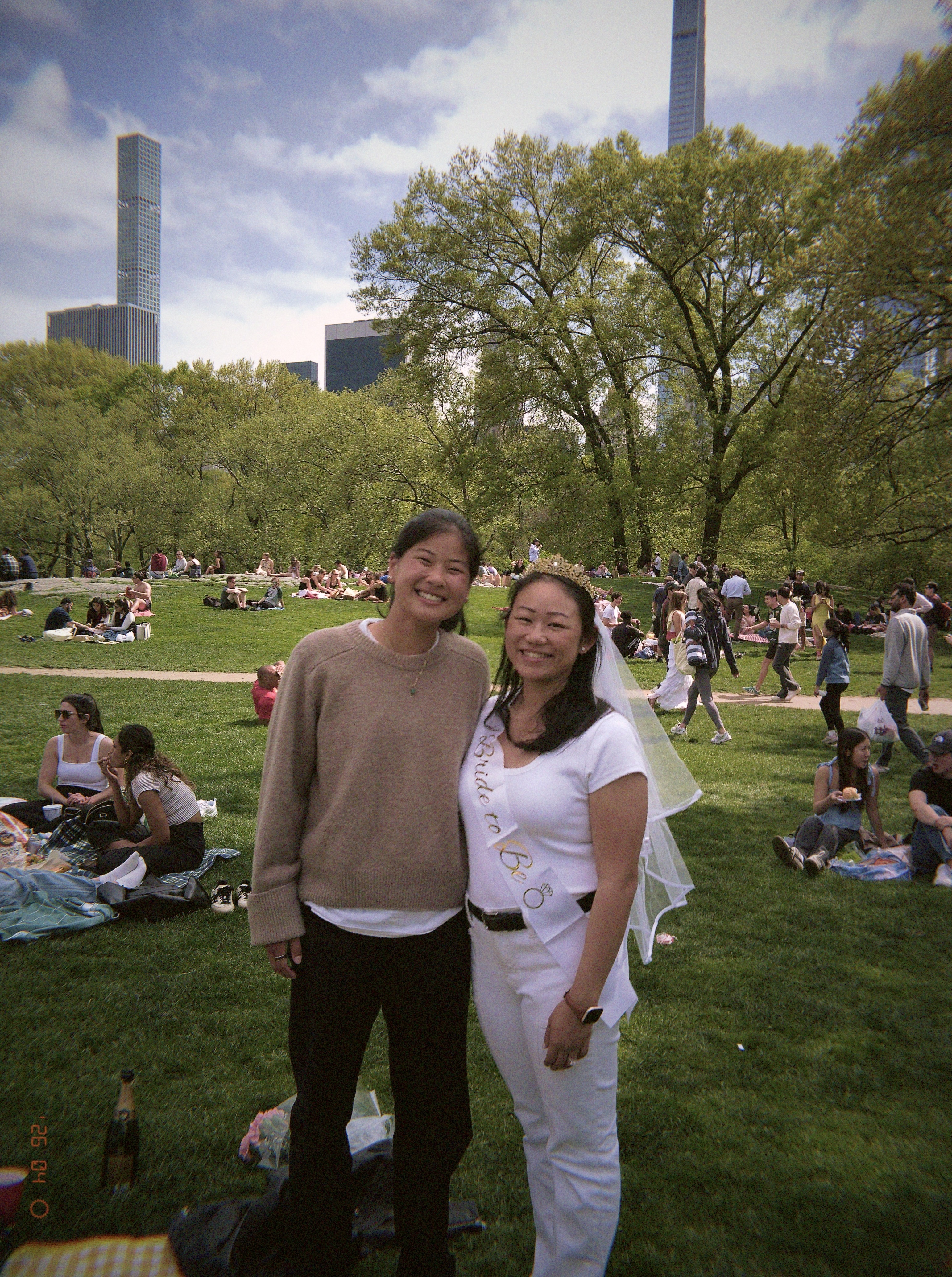 Megan's bachelorette party in Central Park