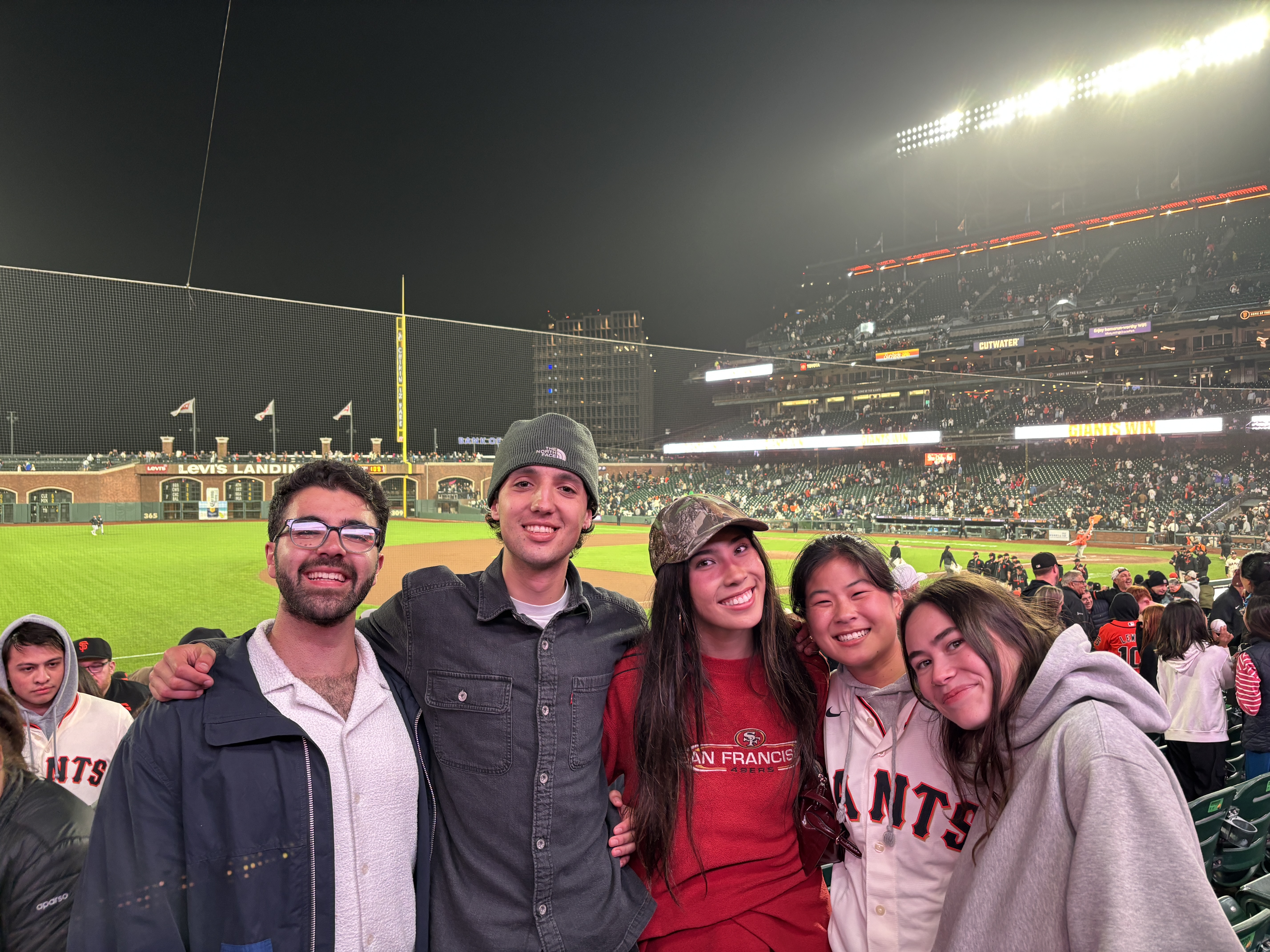 Giants game with Neurotech@Berkeley club friends