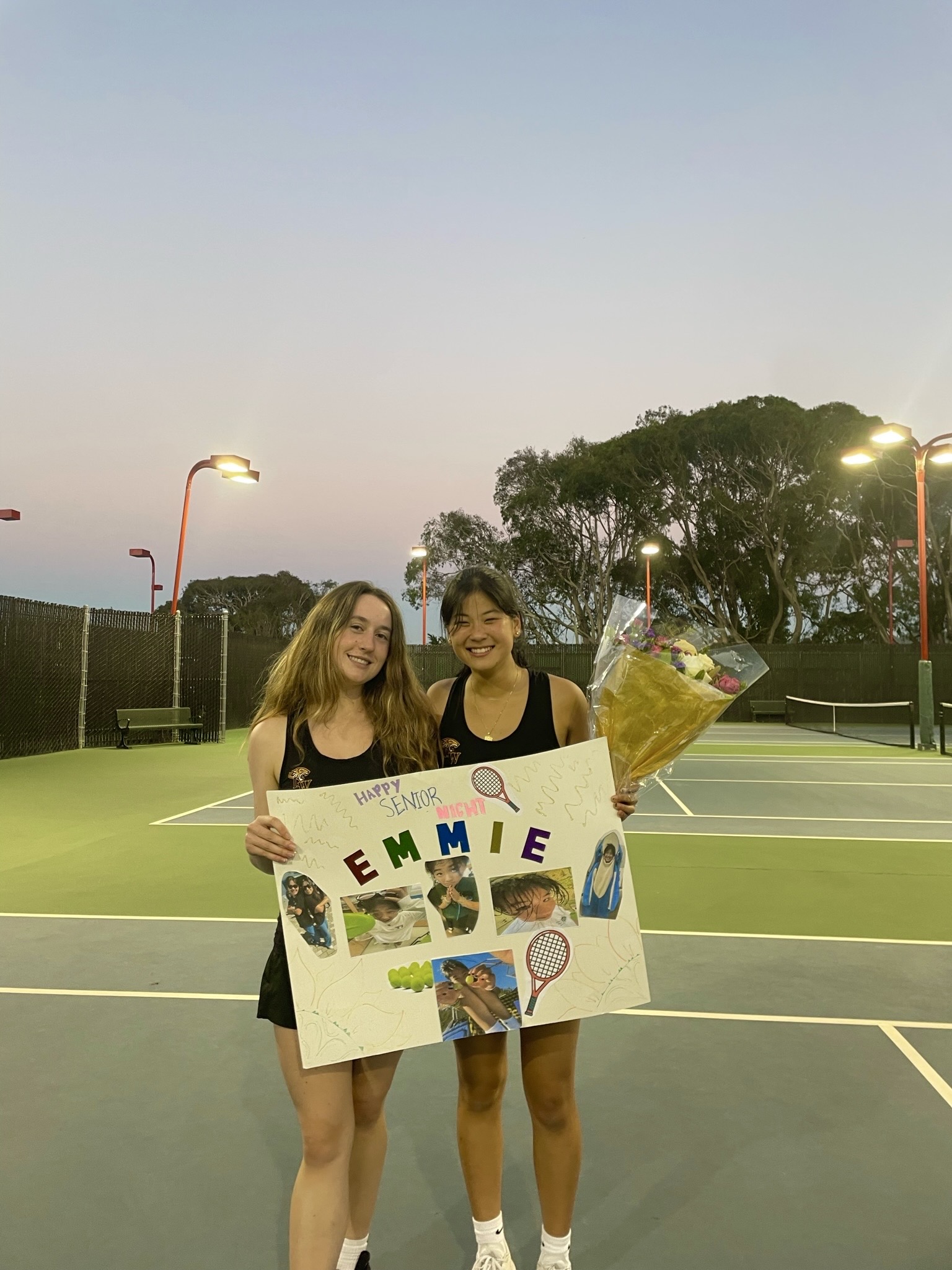 senior night tennis