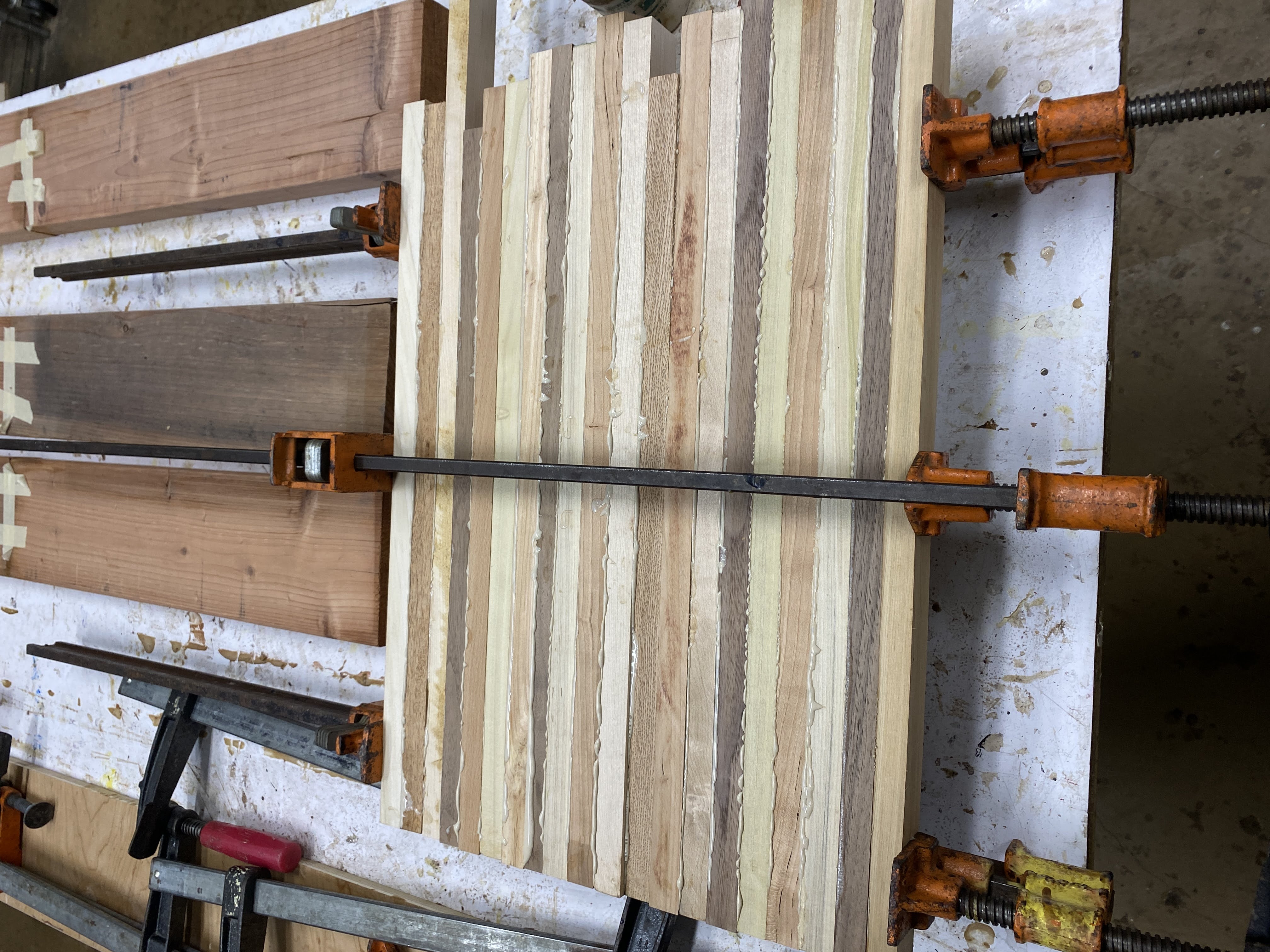 butcher block fresh glue