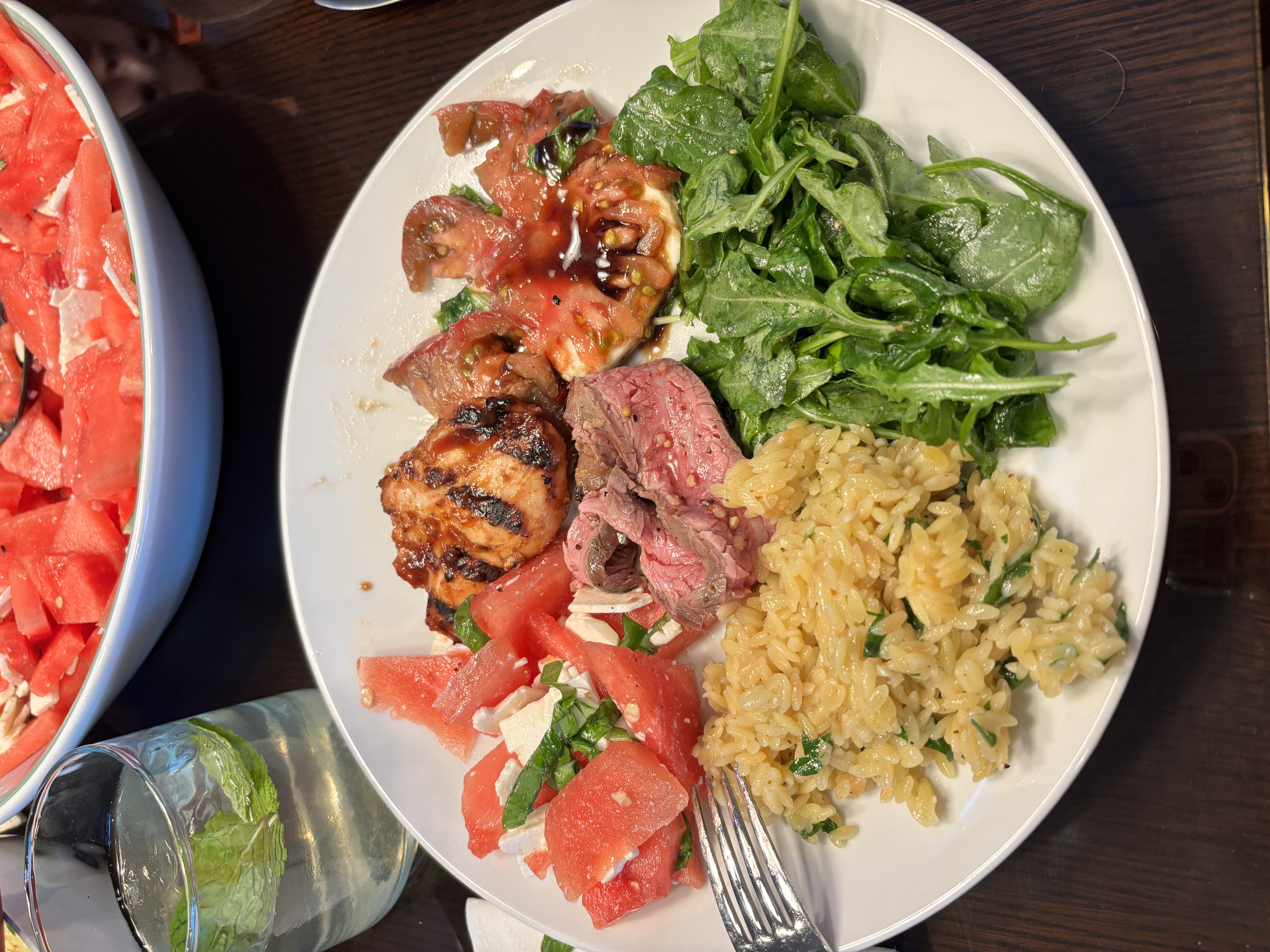 summer bbq steak & chicken feast