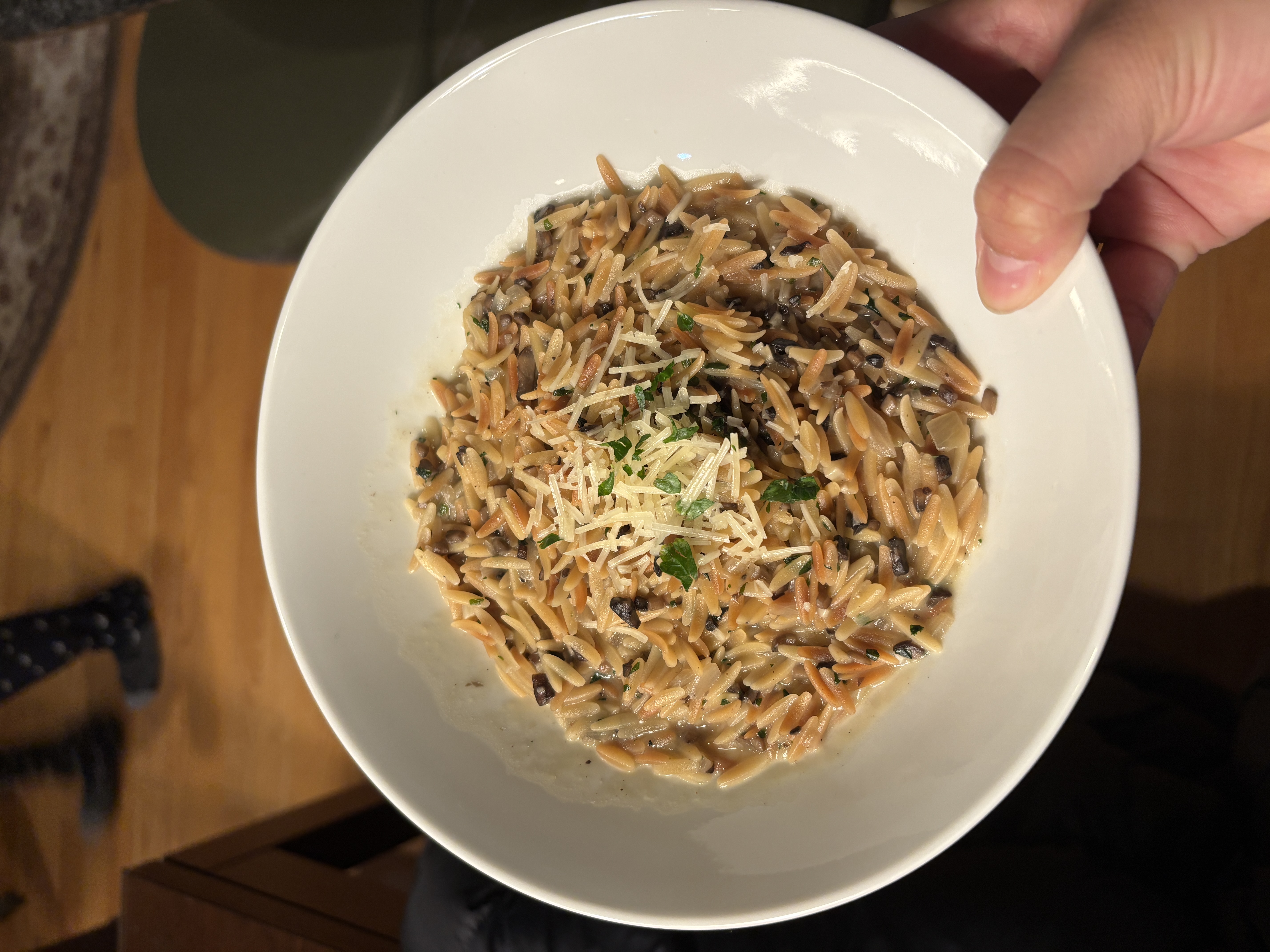 parmesan spinach creamy orzo