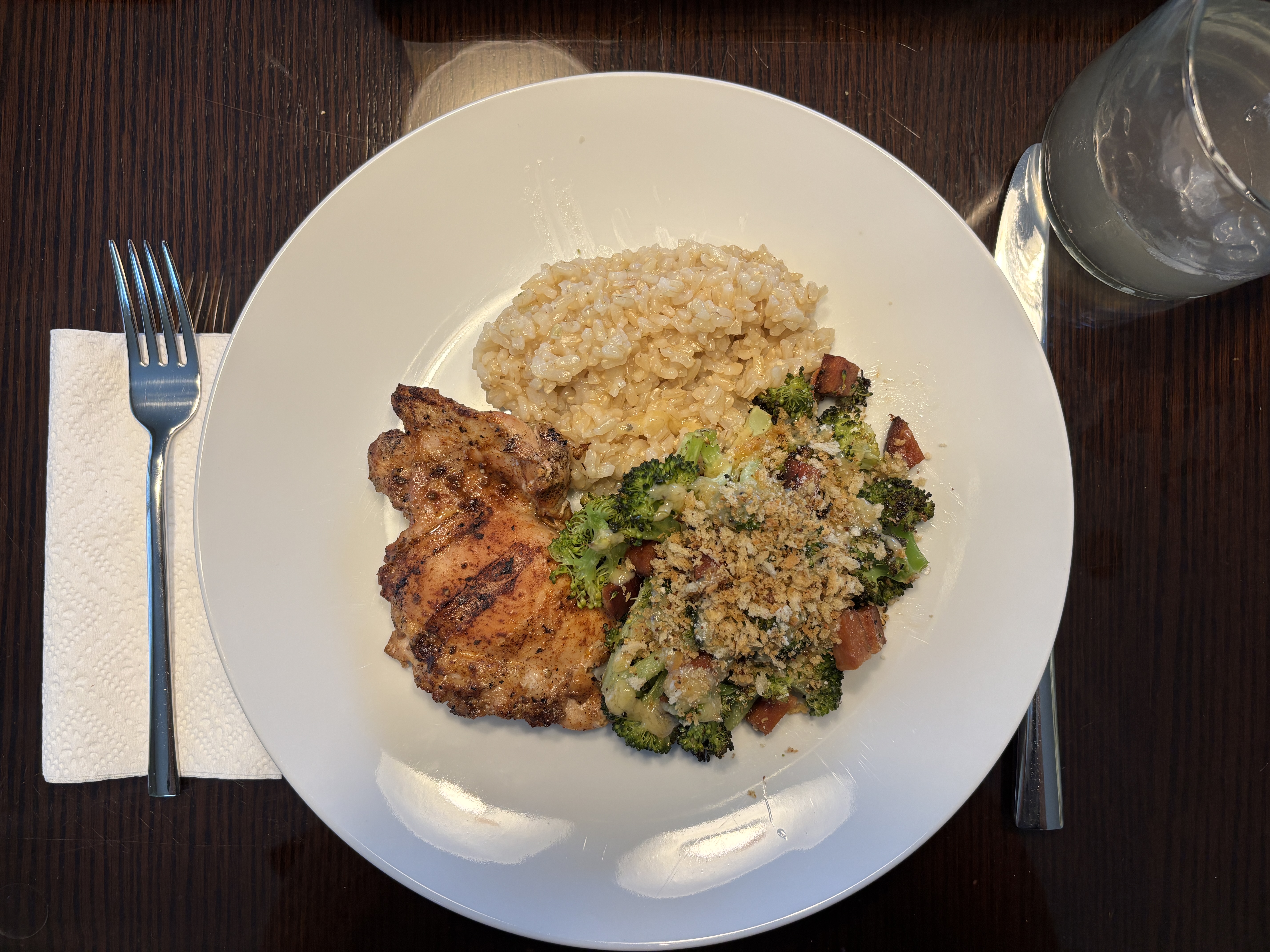 miso grilled chicken & caesar brussels