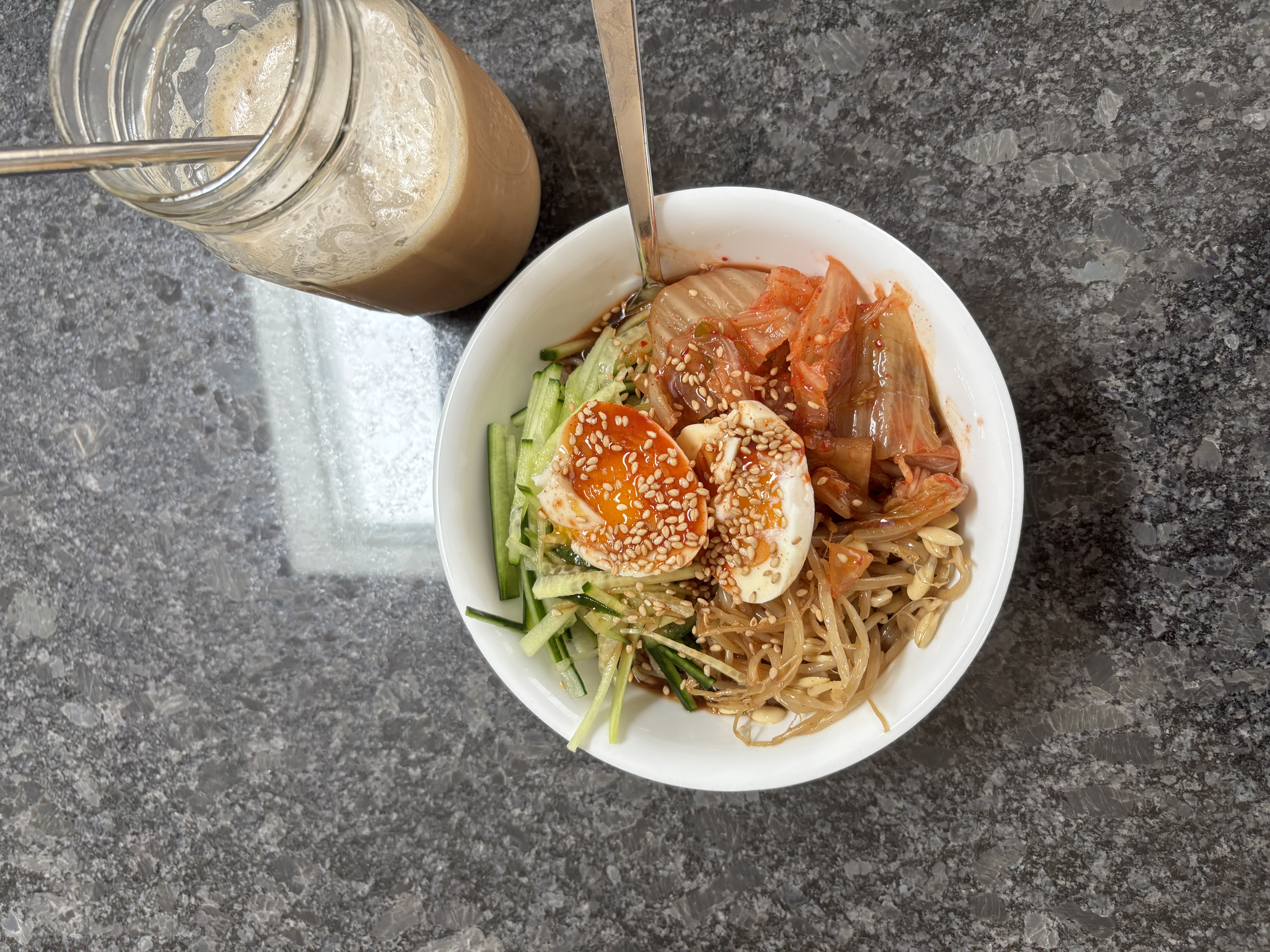 korean breakfast rice bowl