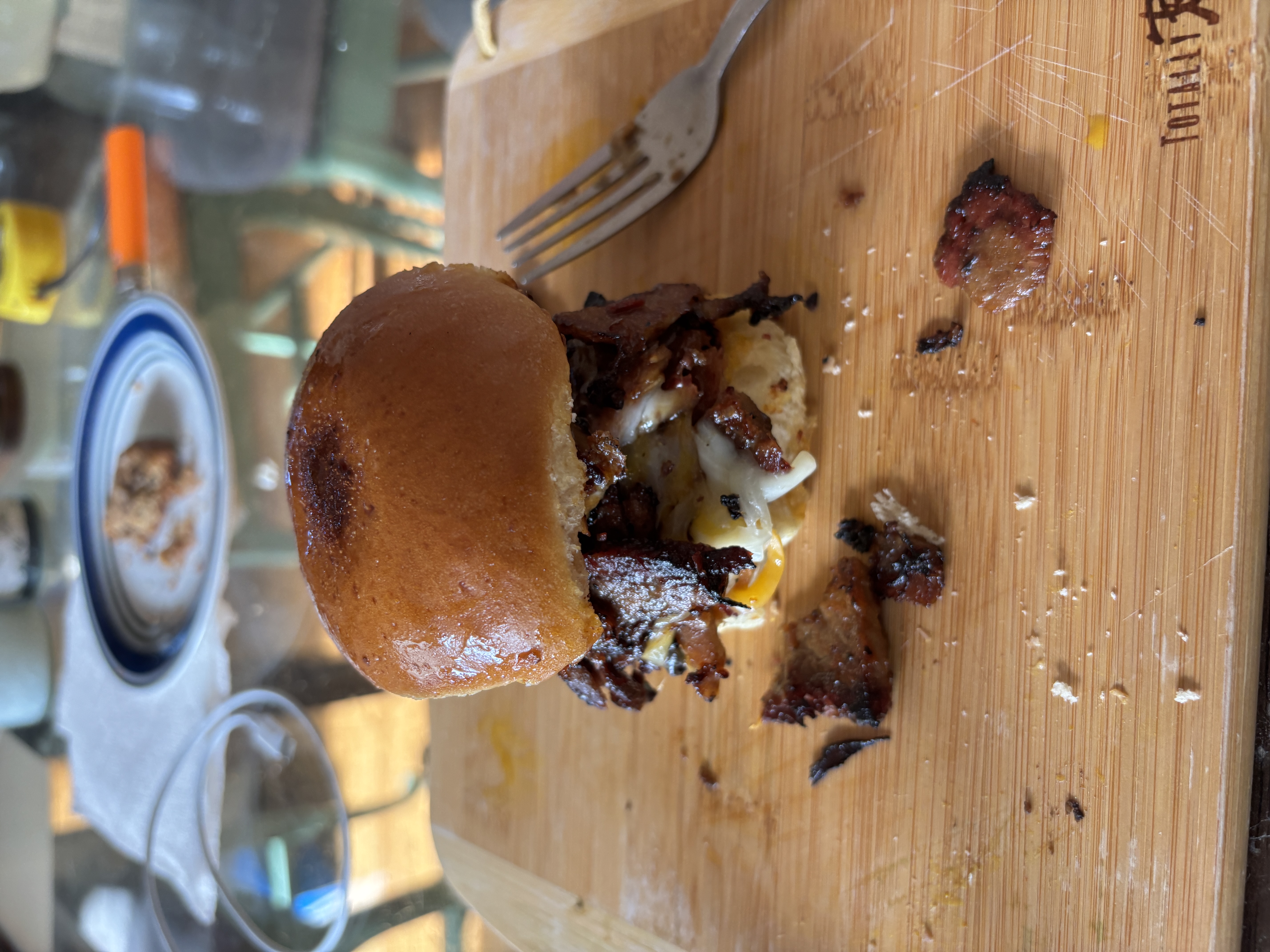 smoked brisket slider