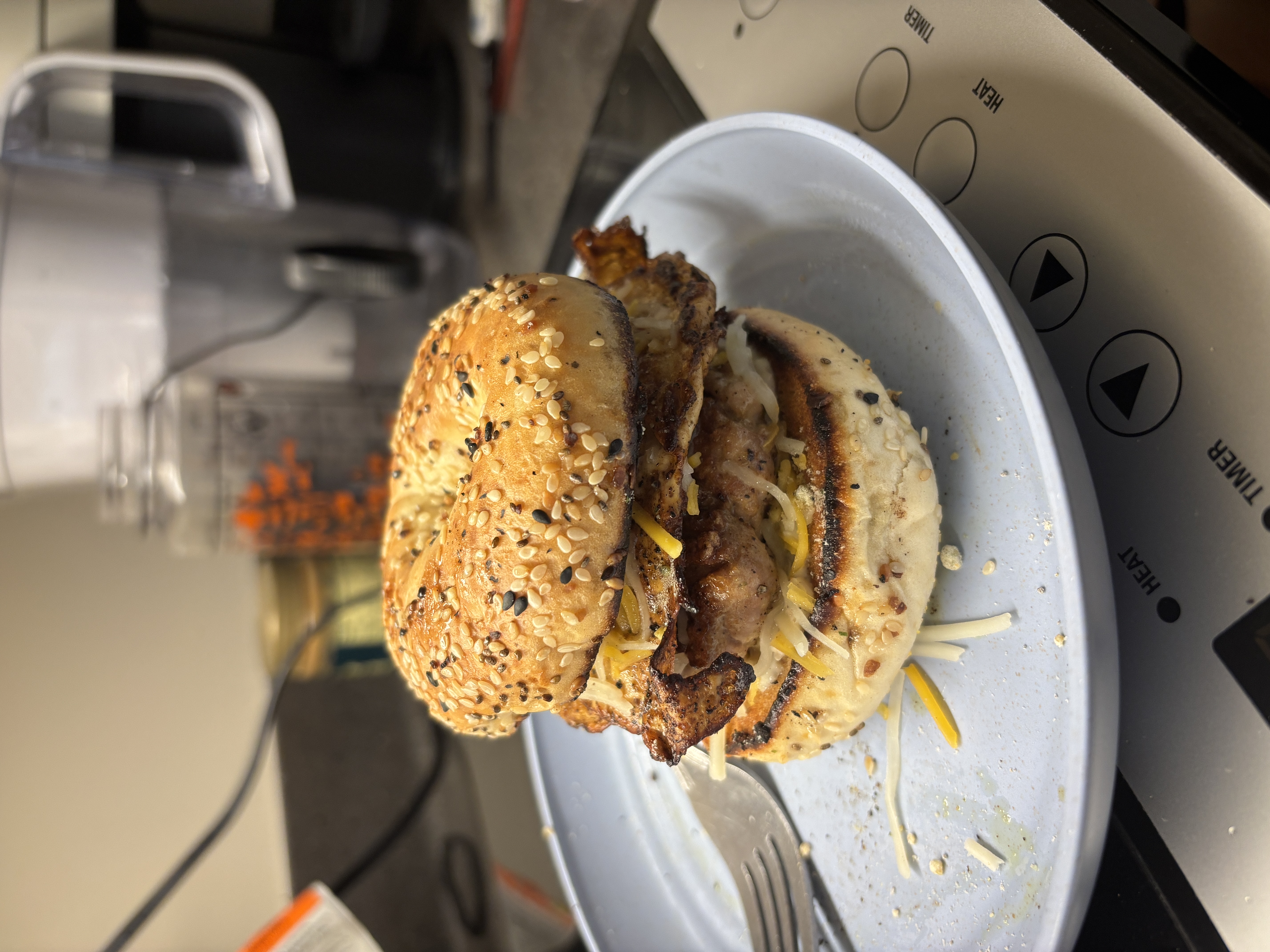 sausage, egg & cheese breakfast bagel