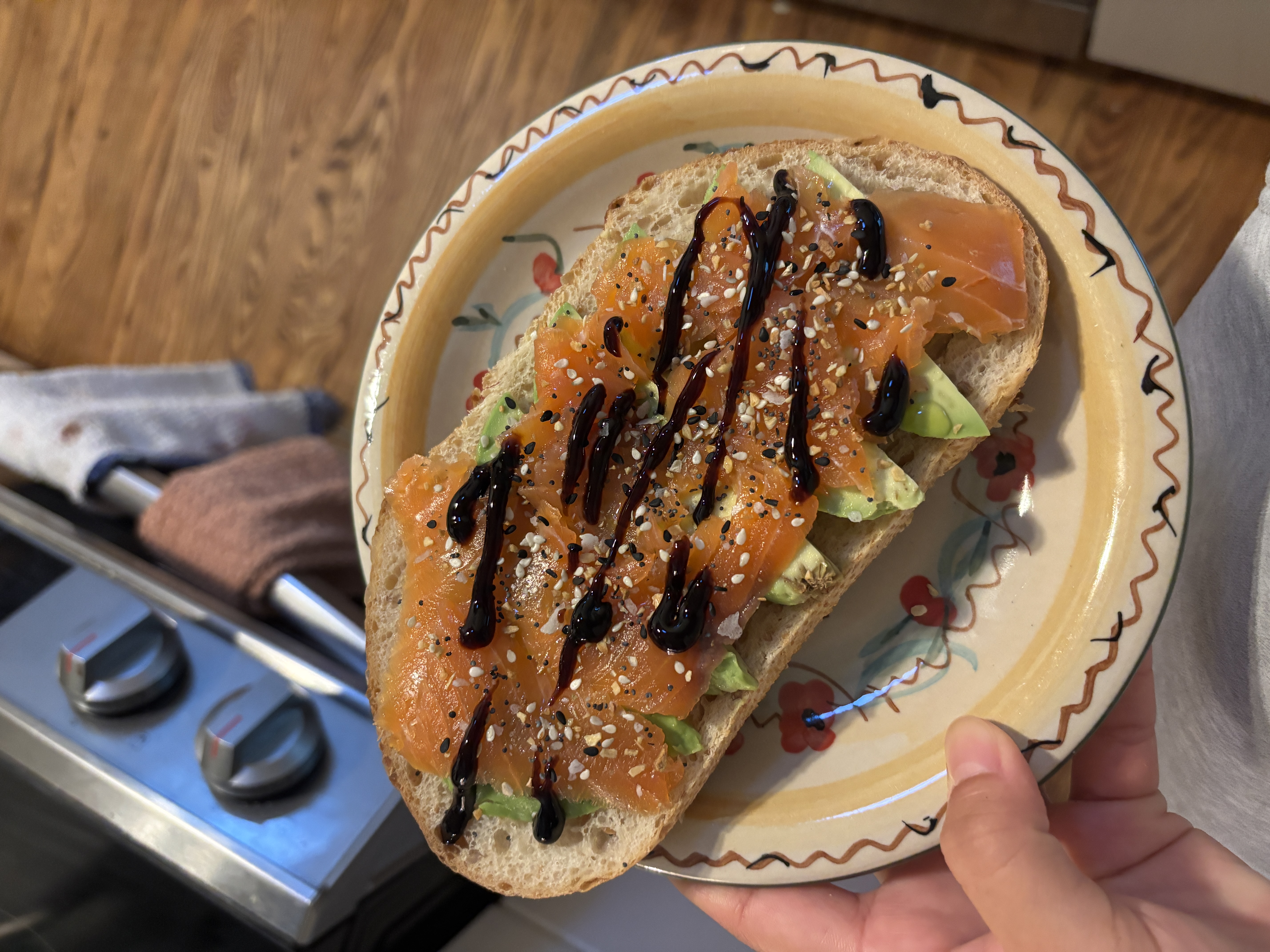 smoked salmon & avocado toast
