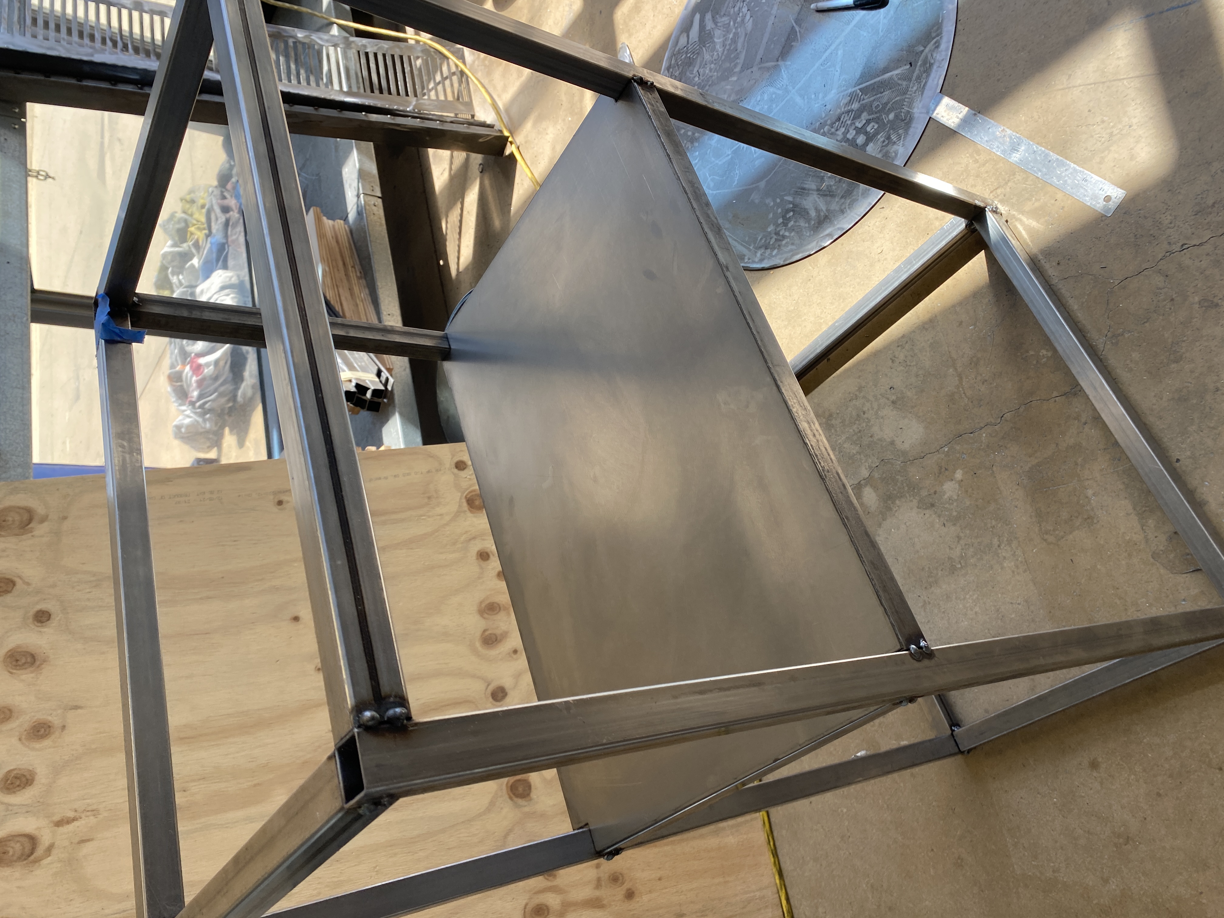 kitchen cart frame finished
