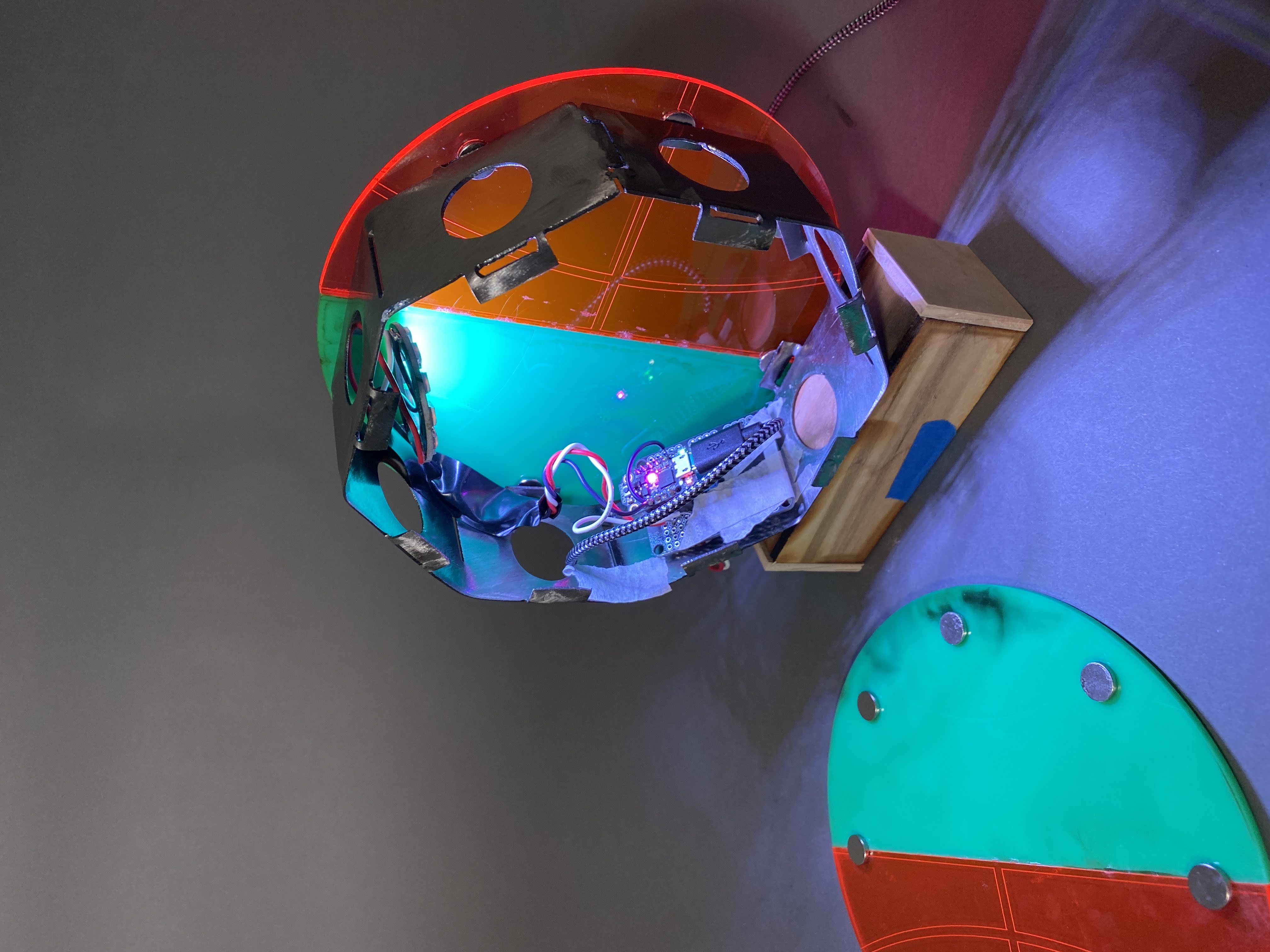 opened sports ball lamp