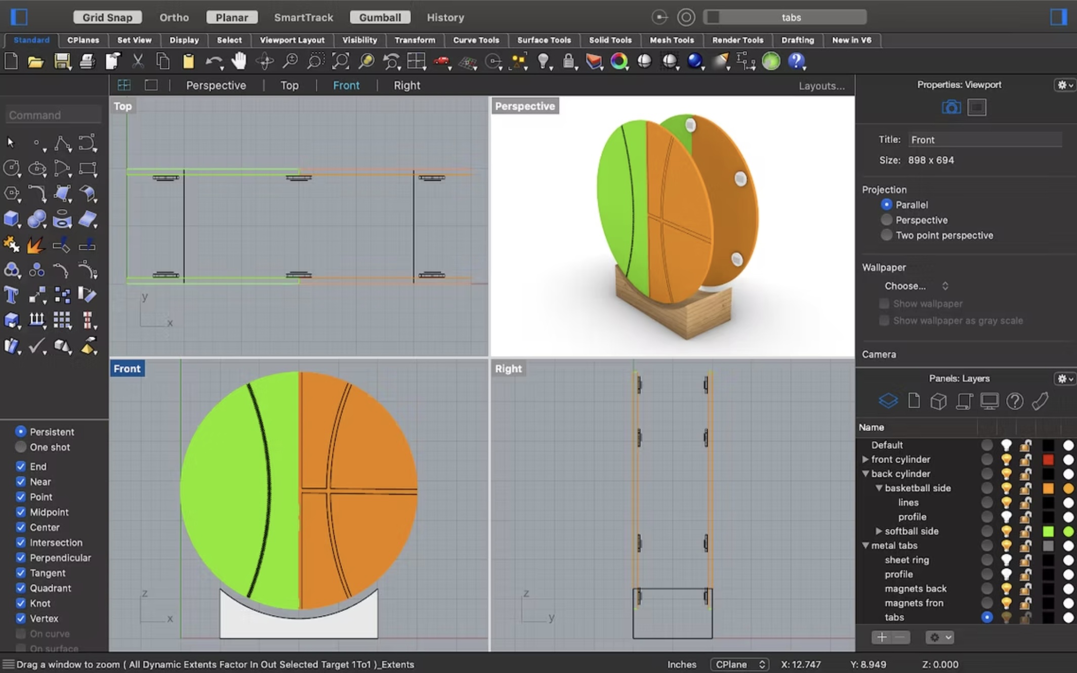 lamp rendered in Rhinocerous CAD