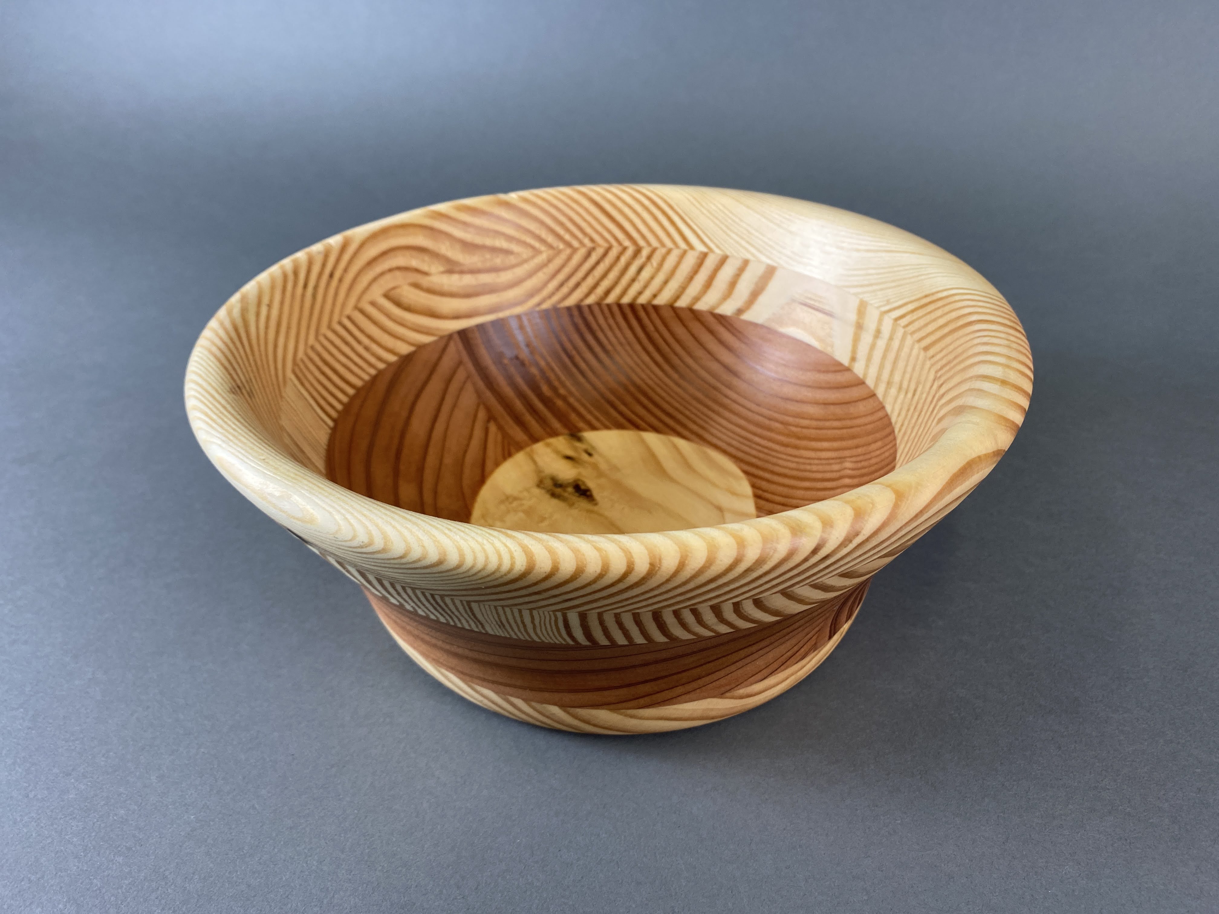 layered wood bowl