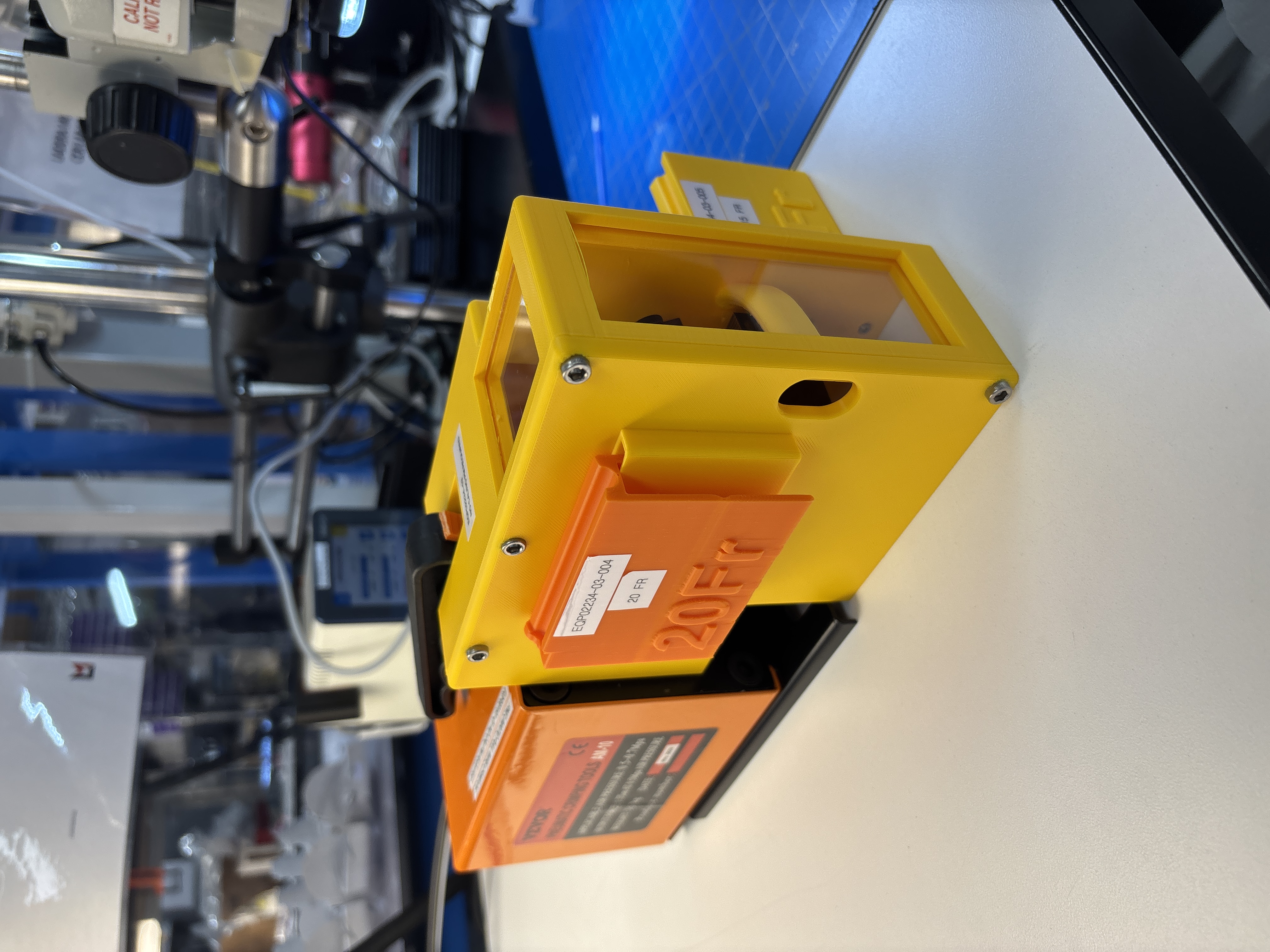 pull wire crimp fixture storage side
